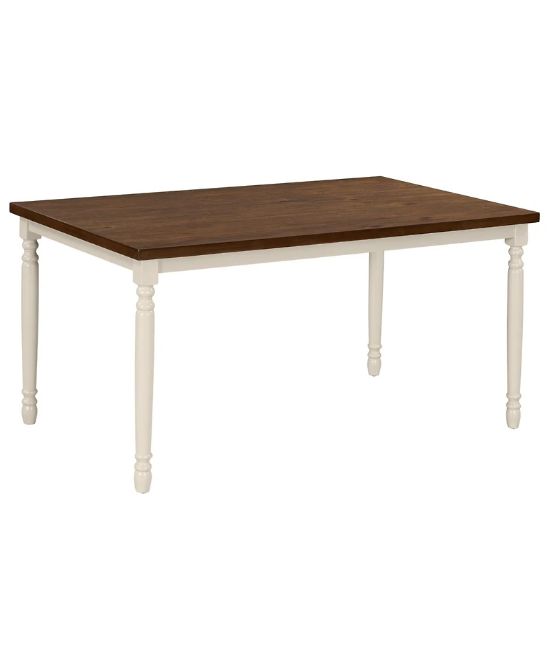 Streamdale Furniture 6-Piece Wooden Dining Set with Table 4 Chairs and Bench