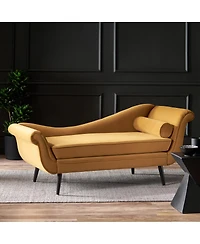 Streamdale Furniture Luxurious Velvet Chaise Lounge for Living Room or Entryway