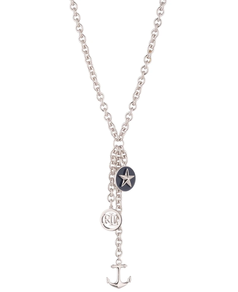 Lauren Ralph Lauren Sterling Silver Y- Shaped Drop Necklace