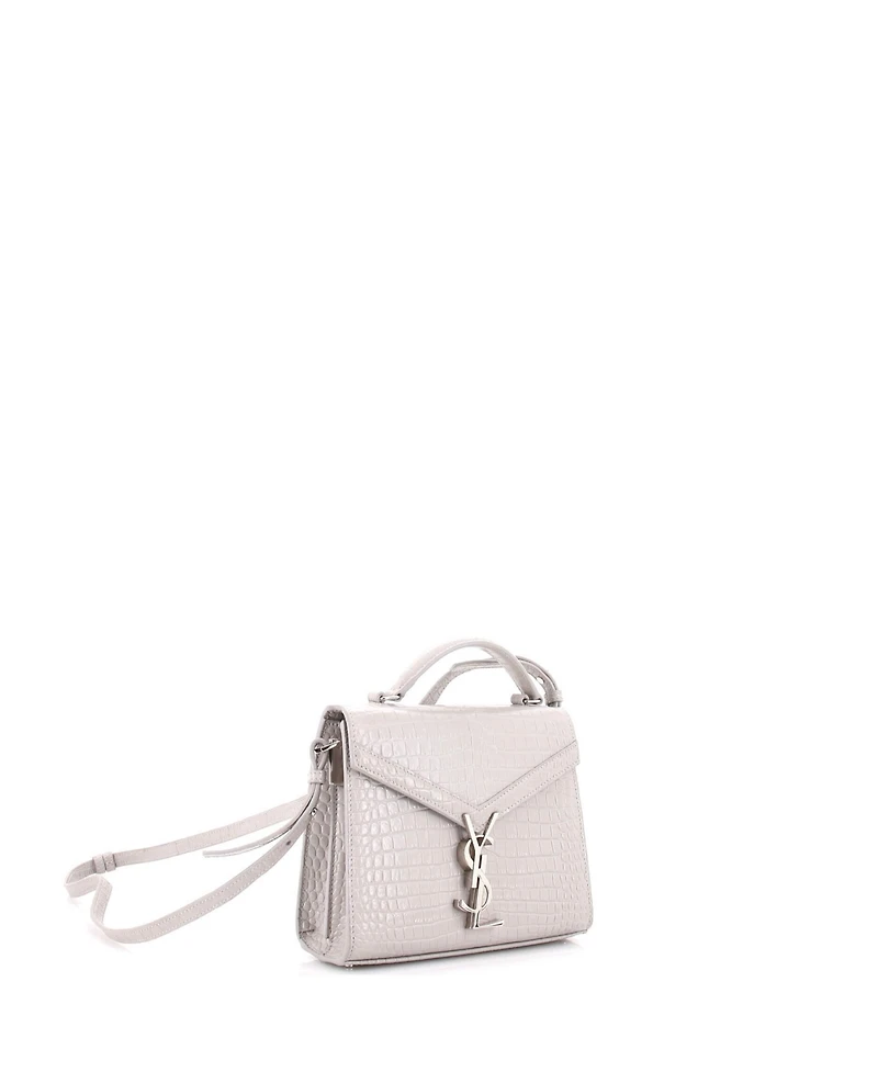 Pre-Owned Saint Laurent Mini Cassandra Top Handle Bag Embossed Leather
