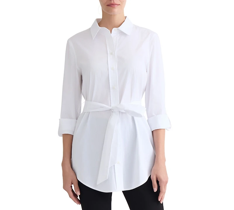 Jones New York Women's Belted Tunic Top