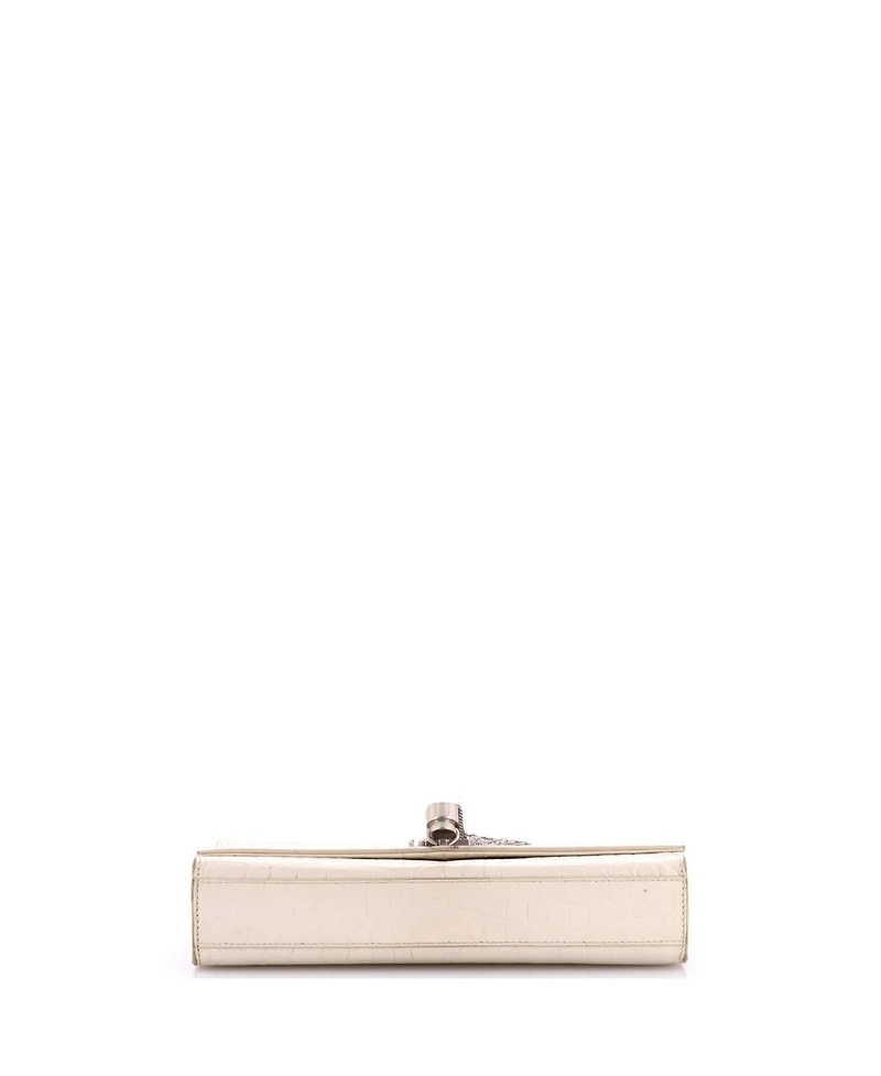 Pre-Owned Saint Laurent Medium Classic Monogram Tassel Crossbody Bag Embossed Leather