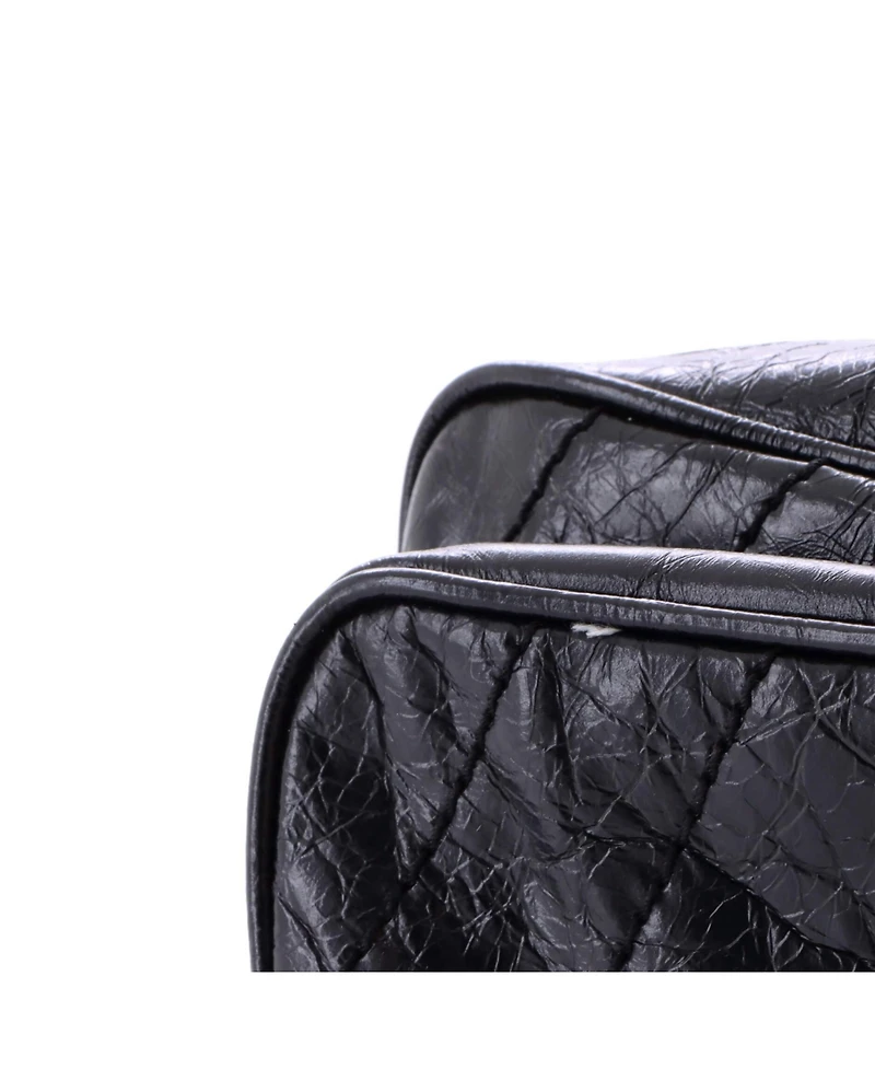 Pre-Owned Saint Laurent Baby Niki Chain Flap Bag Matelasse Chevron Leather