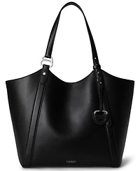 Lauren Ralph Tasha Extra-Large Leather Tote Handbag
