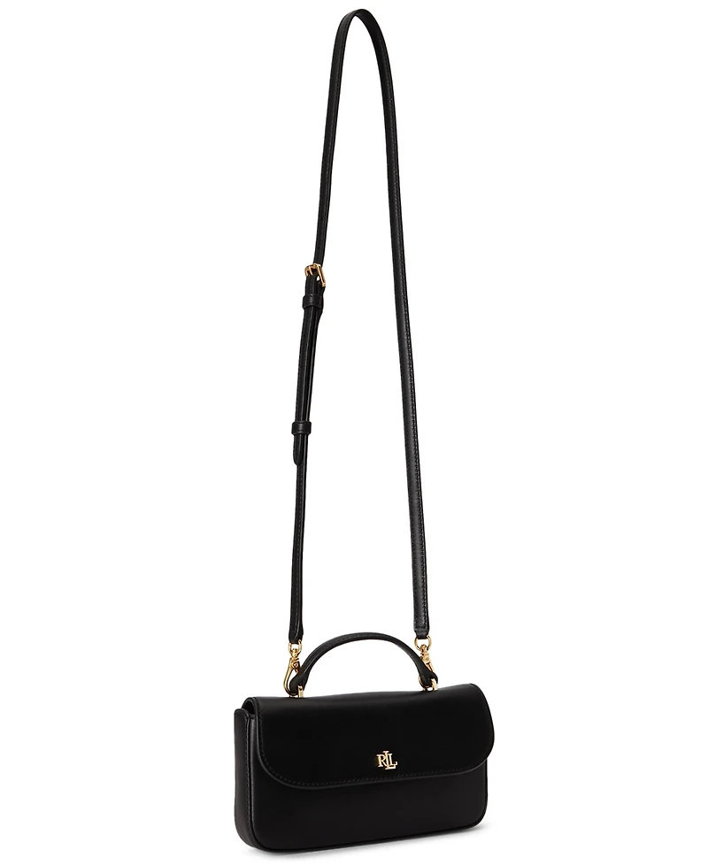 Lauren Ralph Marcy Small Smooth Leather Crossbody Handbag