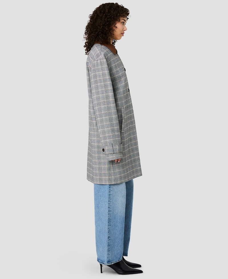 French Connection Women's Collared Relaxed Oversized Midi Jacket