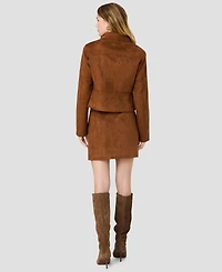 French Connection Women's Collared Button-Front Tailored Jacket