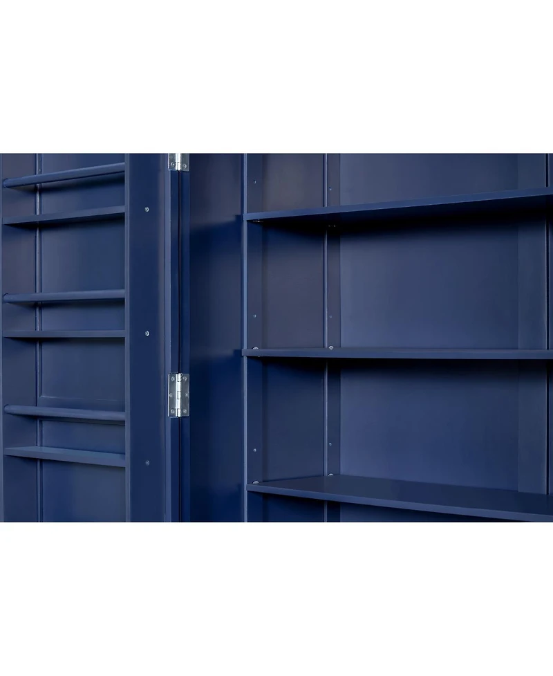 Streamdale Furniture Freestanding Large Wooden Kitchen Pantry Cabinet with Storage and Wine Racks
