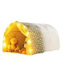 Kids Dream Bed Tent Twin Bunk with Glow the Dark Stars and Lights
