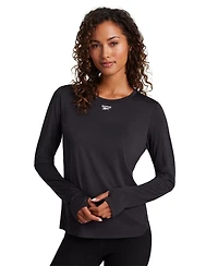 Reebok Women's Marled Performance Long-Sleeve Training Top