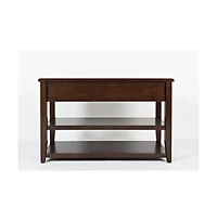 Jofran Twin Cities Contemporary Brown Sofa Table