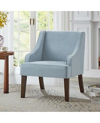 Streamdale Furniture Mid-Century Modern Upholstered Velvet Accent Chair