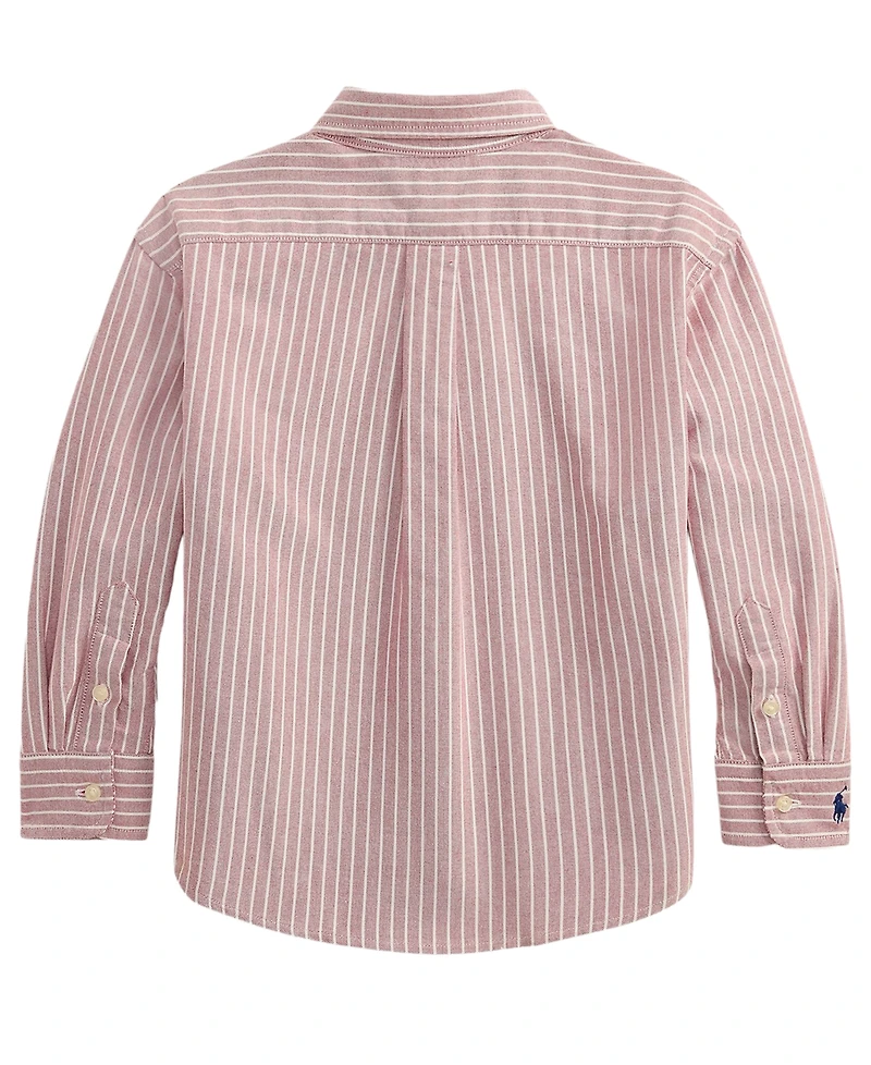 Polo Ralph Lauren Boys' 2T-7 Striped Cotton Oxford Shirt