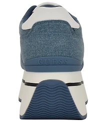 Guess Women's Camrio Casual Double Platform Lace Up Sneakers