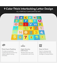 BalanceFrom Fitness Thick Interlocking Letter Puzzle Foam Exercise Play Mats