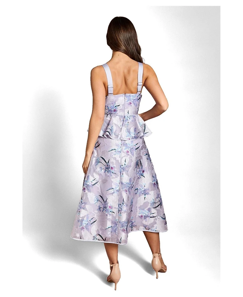 Coast Women's Satin Jacquard Midi Dress