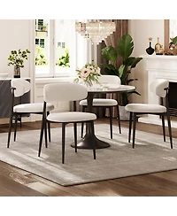Streamdale Furniture Set of 2 Modern Upholstered Dining Chairs