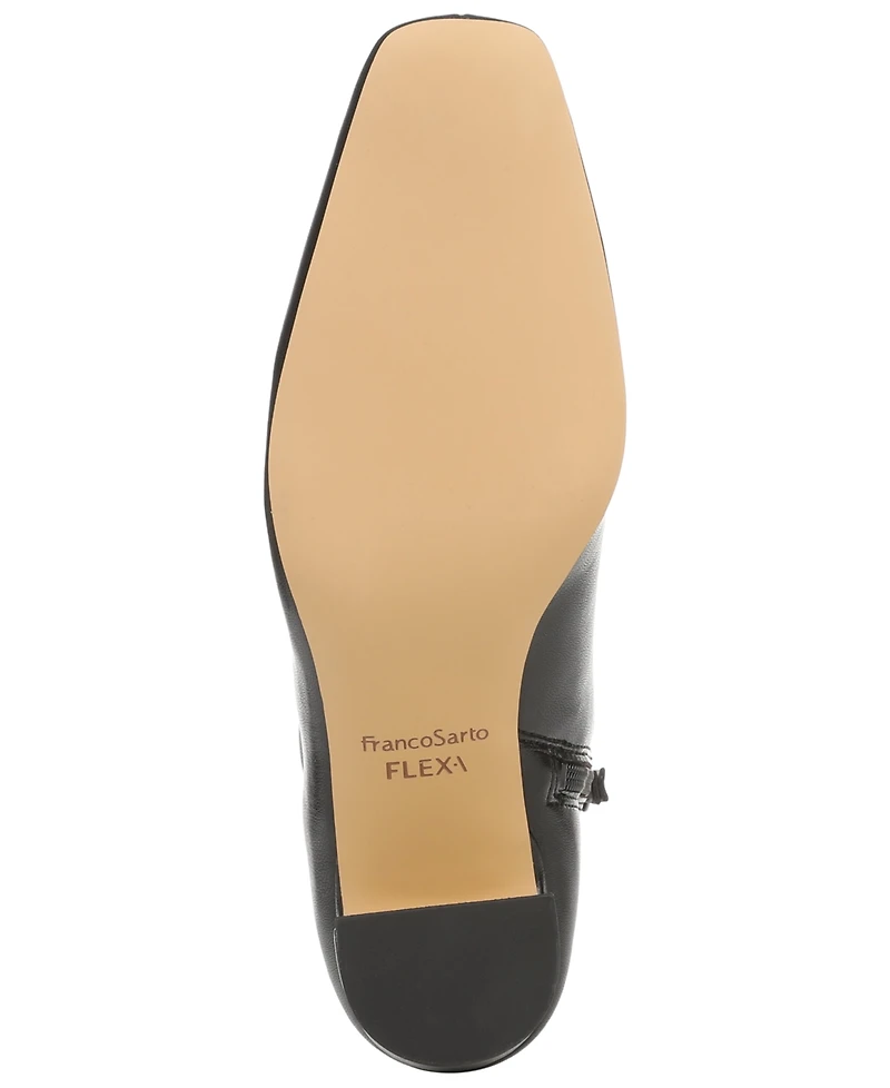 Franco Sarto Women's Flexa Stina Square Toe Zip Short Booties