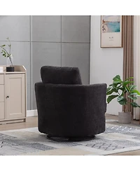 Streamdale Furniture 31.9''W Chenille Swivel Barrel Accent Chair