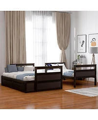 Streamdale Furniture Twin over Full Bunk Bed with Storage