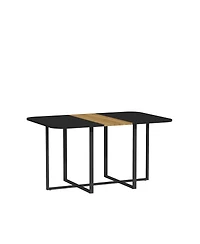 Streamdale Furniture 6-Piece Modern Dining Table and Chair Set with Upholstered Seats