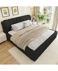 Streamdale Furniture King Size Upholstered Platform Bed