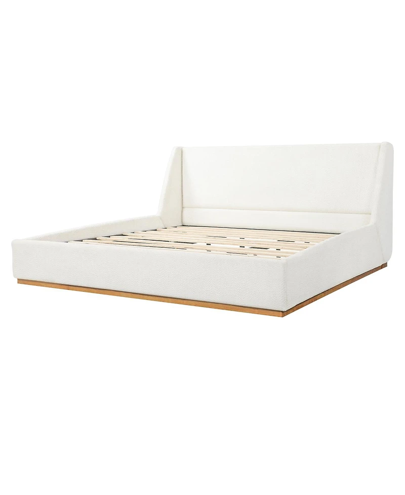Streamdale Furniture Luxury upholstered bed with wings