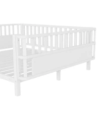Streamdale Furniture Metal Platform Bed with Rails for Kids