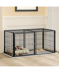 Streamdale Furniture Large Dog Cage and Playpen with Top Indoor Pet Kennel