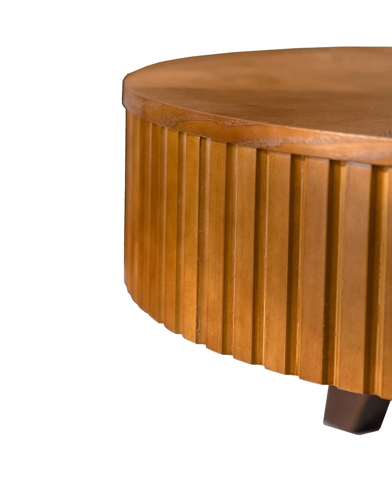 Streamdale Furniture 31.5'' Retro Round Coffee Table with Storage