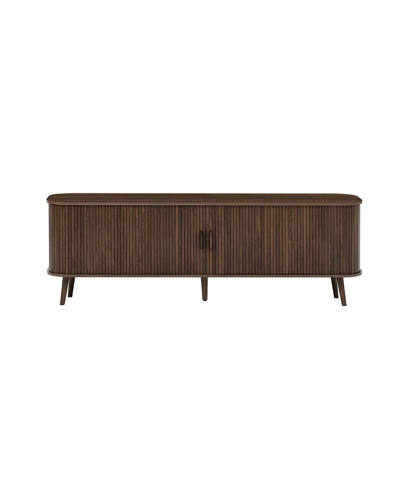 Streamdale Furniture 70-inch Modern Tv Stand for TVs up to 80'' with Storage and Solid-Wood Legs