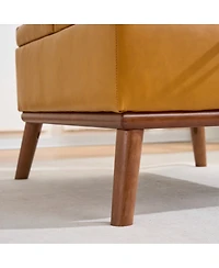 Streamdale Furniture 31'' Mid-Century Modern Lift-Top Storage Ottoman
