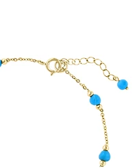 Effy Collection Turquoise (3.5mm) Bracelet in 14k Yellow Gold