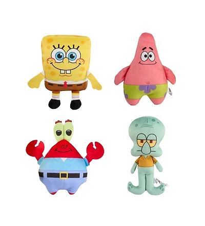 Legend Toys SpongeBob 8" Basic Plush 4-Pack