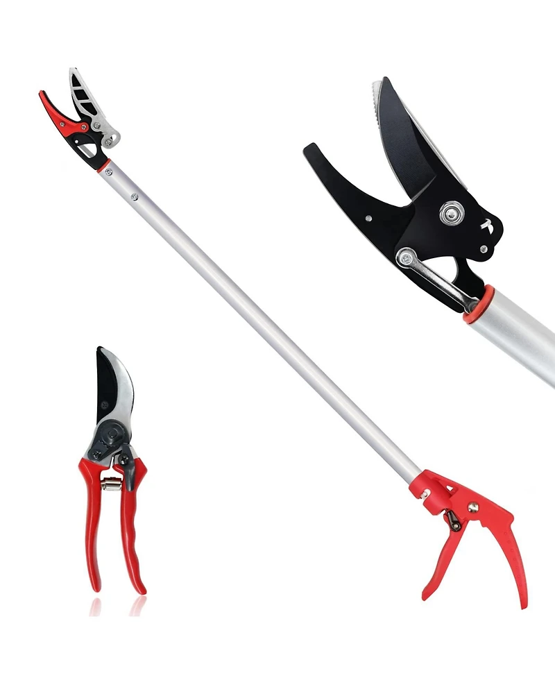 Xdovet Cut Hold Pruner Long Reach Rotating Head Garden Trimmer