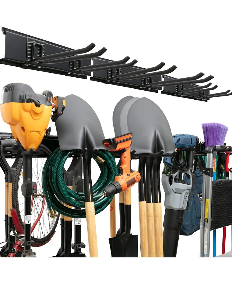 Xdovet Wall-mounted storage rack with adjustable hooks