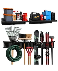 Xdovet Tool Organizer Rack with Hooks and Shelves Mounting Kit