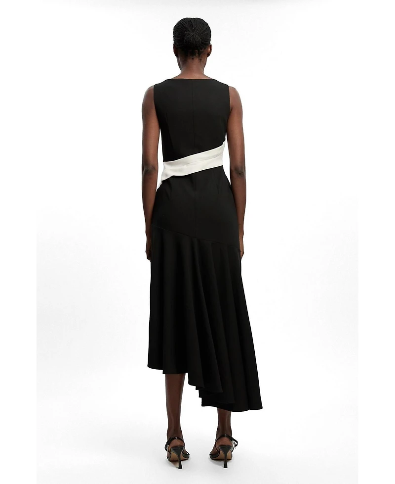 Karen Millen Women's Strappy Asymmetric Maxi Dress