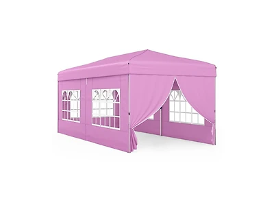 Boyel Living 10 X 20 Feet Pop up Canopy Tent Instant Setup with 6 Sidewalls