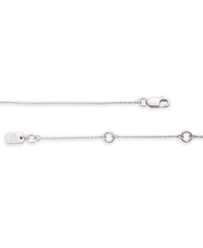 Lauren Ralph Lauren Sterling Silver-Plated Wave Motif Necklace