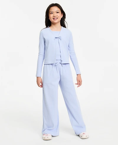 Epic Threads Girls' Xs-xl Rib Cardigan, Top and Pants, 3-Piece Set, Macy's Exclusive