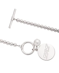 Lauren Ralph Lauren Sterling Silver Imitation Pearl Drop Necklace