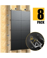 Xdovet Pegd Metal Pegboard Panels Wall Organizer Heavy Duty
