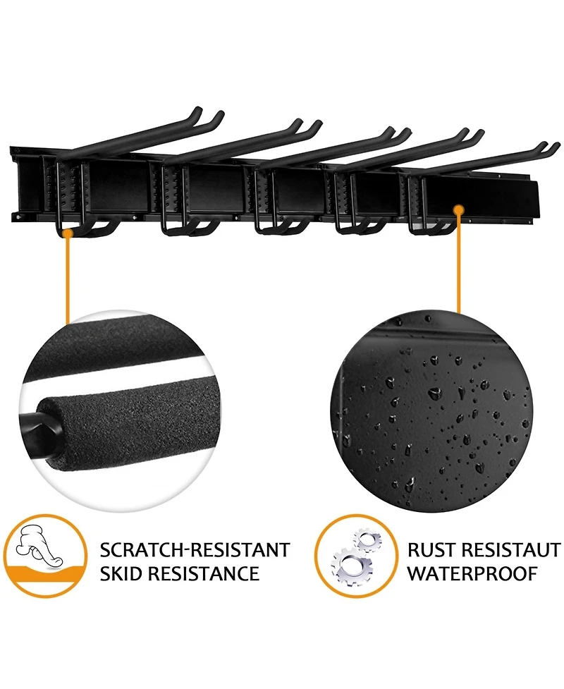 Xdovet Wall Mount Overhead Shelving Steel Tool Racks Hooks Floating Shelves