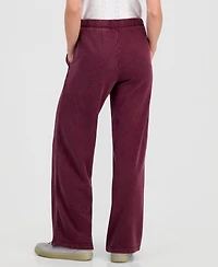 And Now This Petite French Terry Wide-Leg Pants, Macy's Exclusive