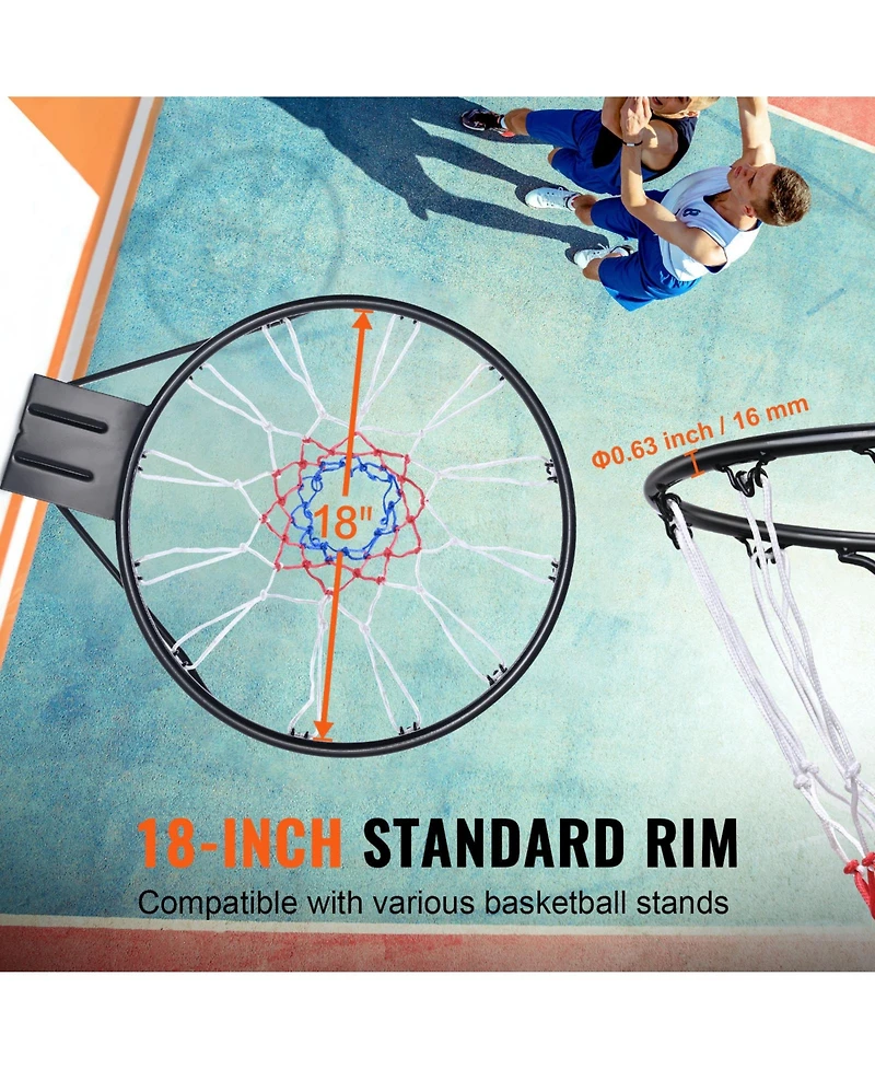 Vevor Basketball Rim Replacement Outdoor Heavy Duty Hanging Flex Hoop Net