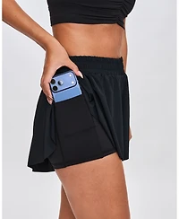 Rebody Active Women's Silkiflex Flowy High Rise Short