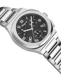 Ferragamo Men's Elliptical Silver Stainless Steel Bracelet Watch 38mm