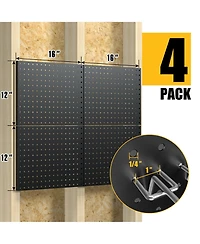 Xdovet Metal Pegboard Wall Organizer with Hooks for Home Storage