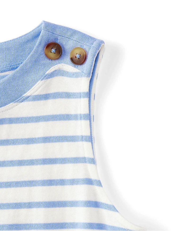 Lands' End Women's Plus Mariner Button Shoulder Tank
